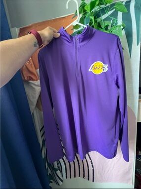 Los Angeles Lakers Purple 1/4 Zip Pullover